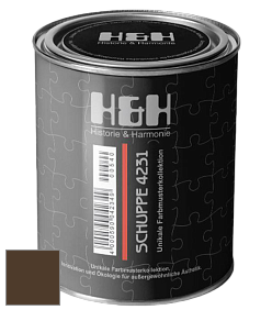 Глубокоматовая краска H&H SCHUPPE цвет RAL 8028 