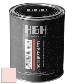 Глубокоматовая краска H&H SCHUPPE цвет NCS S 0510-Y90R 