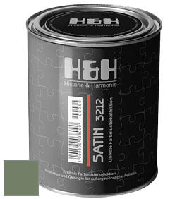 Шелковисто-глянцевая H&H Satin SG цвет NCS S 5020-G30Y 