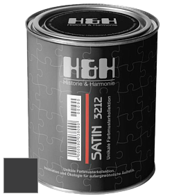 Шелковисто-глянцевая H&H Satin SG цвет NCS S 9000-N 