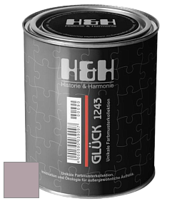 Матовая краска H&H Gluck цвет NCS S 3010-R20B 