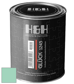Матовая краска H&H Gluck цвет NCS S 1030-B90G 