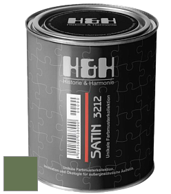 Шелковисто-глянцевая H&H Satin SG цвет NCS S 5030-G30Y 