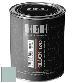 Матовая краска H&H Gluck цвет NCS S 2010-B70G 