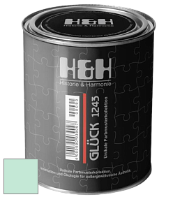 Матовая краска H&H Gluck цвет NCS S 0520-B90G 