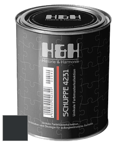 Глубокоматовая краска H&H SCHUPPE цвет RAL 7021 