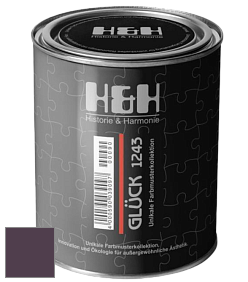 Матовая краска H&H Gluck цвет NCS S 7020-R40B 
