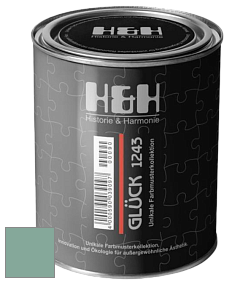 Матовая краска H&H Gluck цвет NCS S 3020-B90G 
