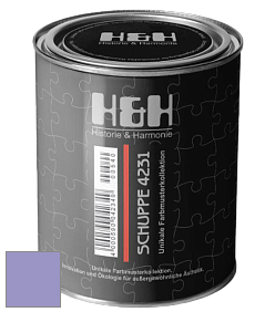 Глубокоматовая краска H&H SCHUPPE цвет NCS S 2040-R60B 