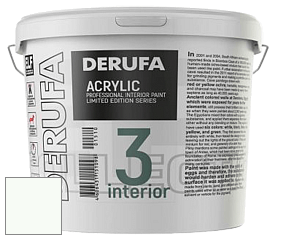 Матовая краска Derufa Интерьер-3 (ТМ) цвет RAL 9016 