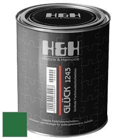Матовая краска H&H Gluck цвет RAL 6001 