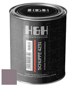 Глубокоматовая краска H&H SCHUPPE цвет NCS S 5010-R30B 