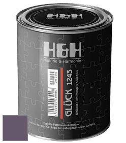 Матовая краска H&H Gluck цвет NCS S 6020-R50B 