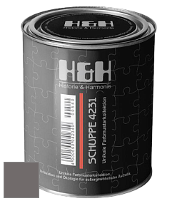 Глубокоматовая краска H&H SCHUPPE цвет NCS S 6502-R 