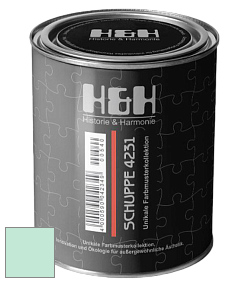 Глубокоматовая краска H&H SCHUPPE цвет NCS S 0520-B90G 