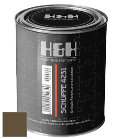 Глубокоматовая краска H&H SCHUPPE цвет NCS S 7020-Y 