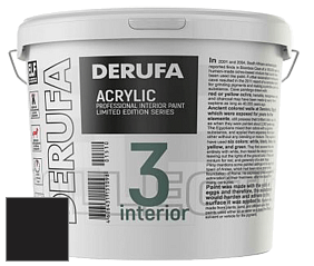 Матовая краска Derufa Интерьер-3 (ТМ) цвет RAL 8022 