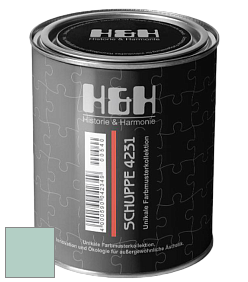 Глубокоматовая краска H&H SCHUPPE цвет NCS S 1515-B80G 