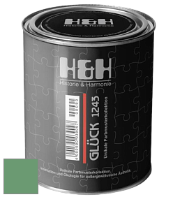 Матовая краска H&H Gluck цвет NCS S 3040-G10Y 