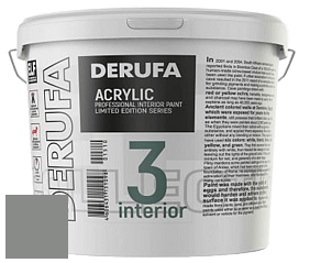 Матовая краска Derufa Интерьер-3 (ТМ) цвет DRF 9025 