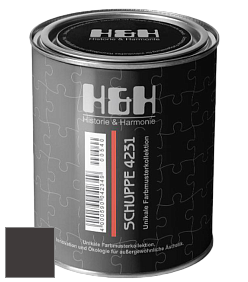 Глубокоматовая краска H&H SCHUPPE цвет RAL 8019 