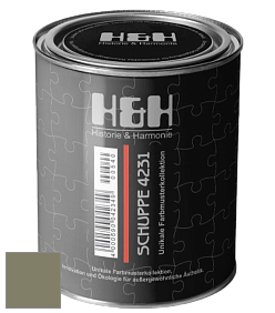 Глубокоматовая краска H&H SCHUPPE цвет RAL 7002 