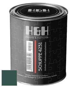 Глубокоматовая краска H&H SCHUPPE цвет NCS S 7020-B70G 