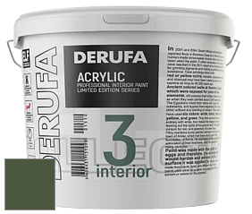 Матовая краска Derufa Интерьер-3 (ТМ) цвет RAL 6003 