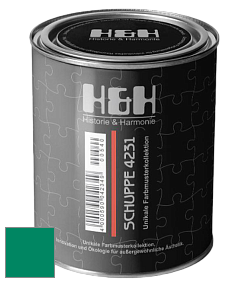Глубокоматовая краска H&H SCHUPPE цвет NCS S 3060-B90G 