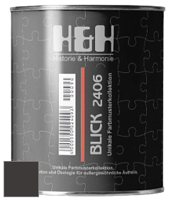 Глубокоматовая краска H&H Blick цвет RAL 8019 