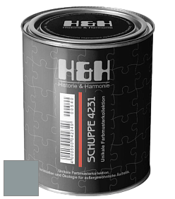 Глубокоматовая краска H&H SCHUPPE цвет NCS S 4005-B20G 