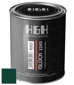 Матовая краска H&H Gluck цвет RAL 6005 