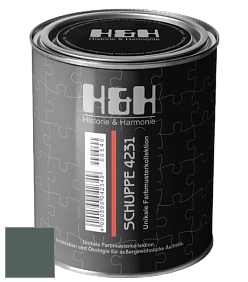Глубокоматовая краска H&H SCHUPPE цвет NCS S 7010-B90G 