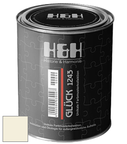 Матовая краска H&H Gluck цвет NCS S 0505-G90Y 