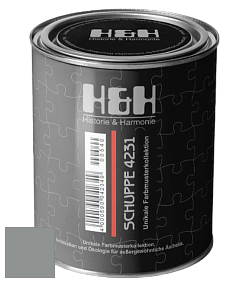 Глубокоматовая краска H&H SCHUPPE цвет NCS S 4502-G 