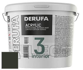 Матовая краска Derufa Интерьер-3 (ТМ) цвет RAL 6008 