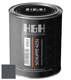 Глубокоматовая краска H&H SCHUPPE цвет RAL 7015 