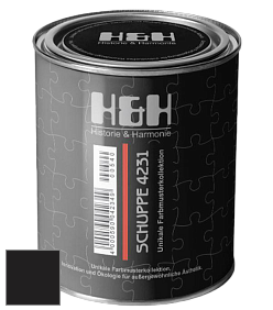 Глубокоматовая краска H&H SCHUPPE цвет RAL 8022 