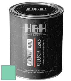 Матовая краска H&H Gluck цвет NCS S 1040-B90G 