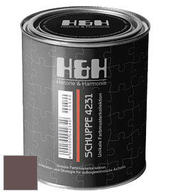 Глубокоматовая краска H&H SCHUPPE цвет NCS S 7010-R10B 