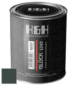 Матовая краска H&H Gluck цвет NCS S 8010-B90G 
