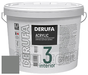 Матовая краска Derufa Интерьер-3 (ТМ) цвет DRF 9013 