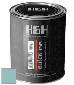 Матовая краска H&H Gluck цвет NCS S 2020-B40G 