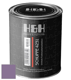 Глубокоматовая краска H&H SCHUPPE цвет NCS S 4030-R50B 