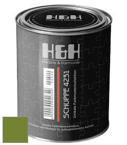 Глубокоматовая краска H&H SCHUPPE цвет NCS S 3065-G40Y 