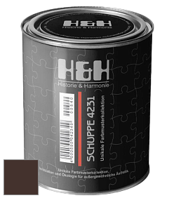 Глубокоматовая краска H&H SCHUPPE цвет RAL 8017 