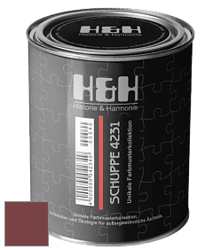 Глубокоматовая краска H&H SCHUPPE цвет NCS S 5040-R 