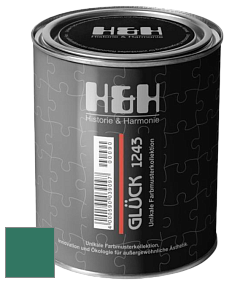 Матовая краска H&H Gluck цвет RAL 6000 