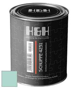Глубокоматовая краска H&H SCHUPPE цвет NCS S 1020-B70G 
