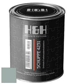 Глубокоматовая краска H&H SCHUPPE цвет NCS S 3010-B70G 